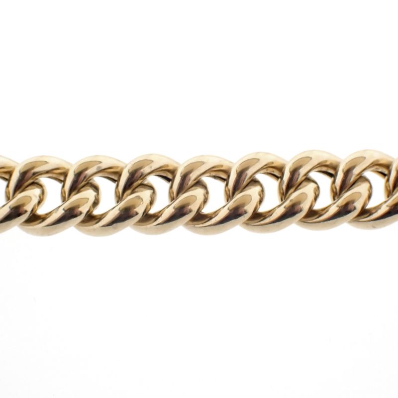 Image 3 of Solid gold gourmet link bracelet | 20 cm