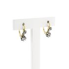 Image 3 of Victorian gold earrings with white sapphire