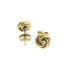 Image 9 of Vintage gold button stud earrings