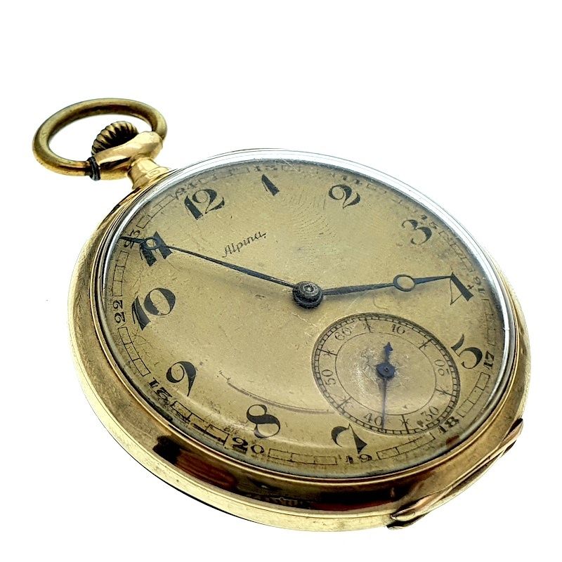 Image 5 of Alpina pocket watch; 14k gold