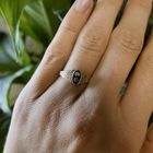 Image 11 of Two-tone gold ring with diamond; 0.03 ct.