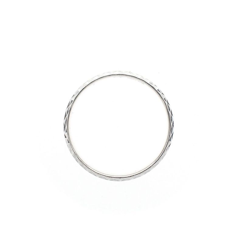 Image 3 of Silver ring with facets