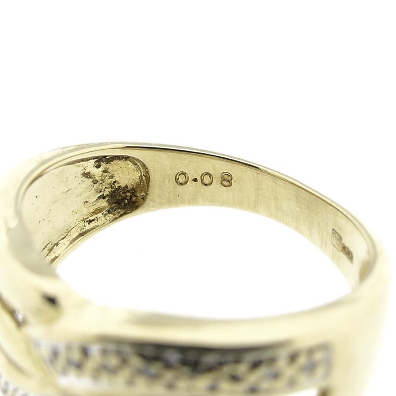 Image 6 of Gold ring with diamond 0.08 ct.