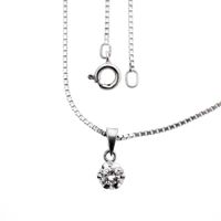 White gold Venetian necklace with pendant | 0.23 ct. diamond | 40 cm
