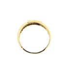 Image 5 of Gold croissant ring with diamonds; 0.04 ct.