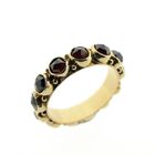 Image 1 of Gold alliance ring with garnet
