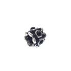 Image 1 of Pandora charm; Silver; Dark Flower