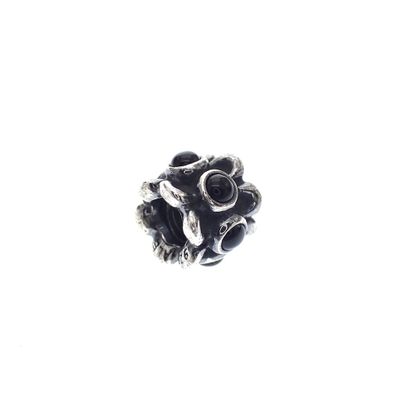 Pandora charm; Silver; Dark Flower Image 1 of Pandora charm; Silver; Dark Flower