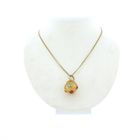 Image 10 of Golden oriental pendant with turquoise and jasper