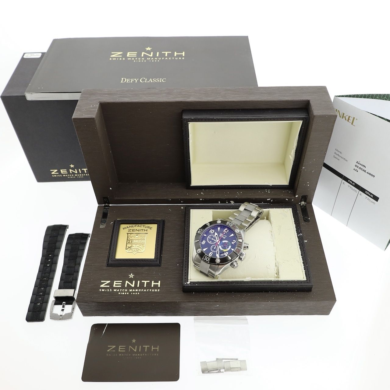 Steel Chronograph Herenhorloge Ref. 03.0526.4000/21 | Juweelwinkel.nl