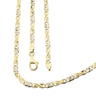 Two-tone gold infinity link chain Image 1 of Two-tone gold infinity link chain