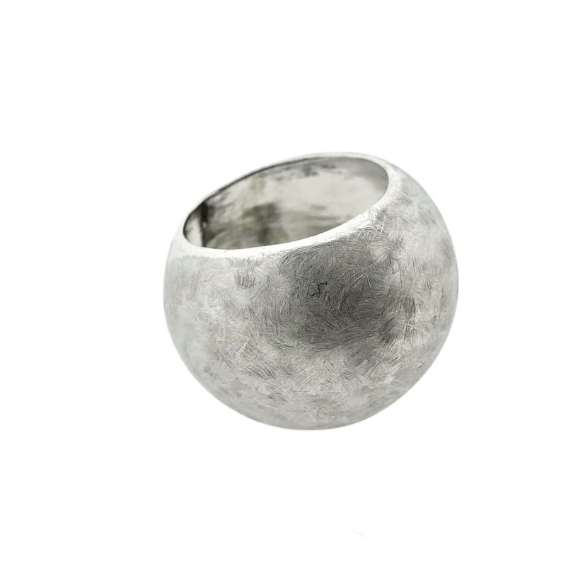 Image 8 of Silver robust and convex ring