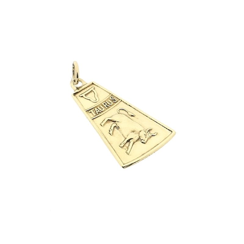 Image 6 of 8 carat Taurus zodiac sign pendant.