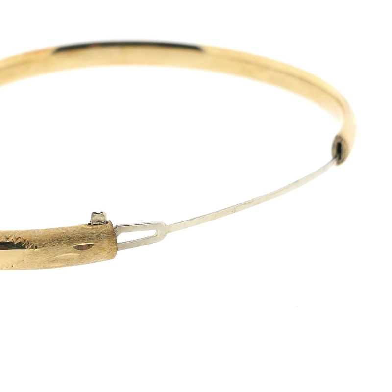 Image 6 of Golden Slave Bracelet with Engravings; Size M