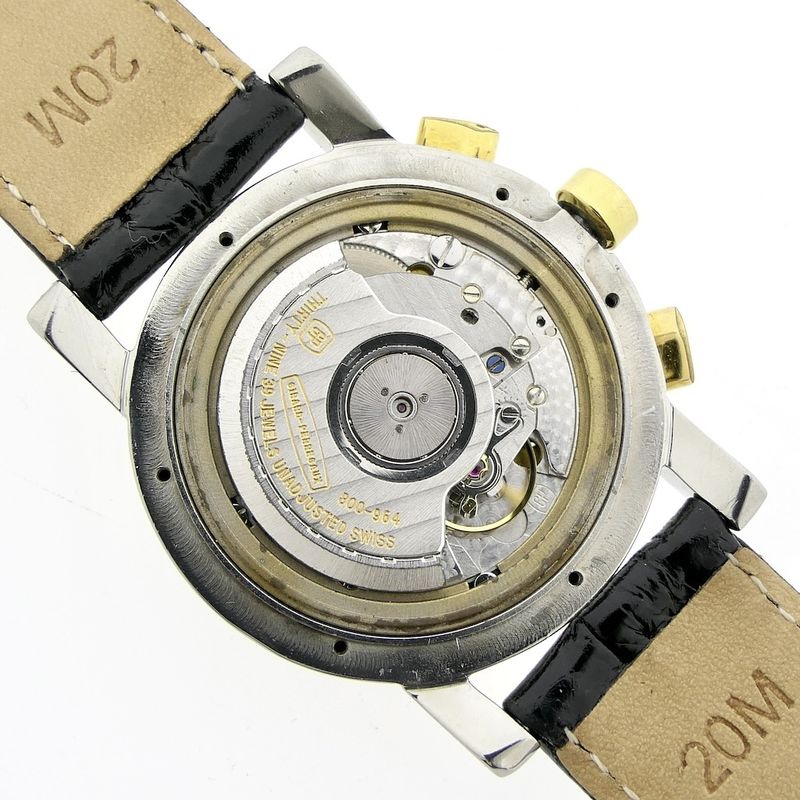 Image 10 of Girard Perregaux Chronograph 7000GBM; Automatic watch with 18k gold bezel