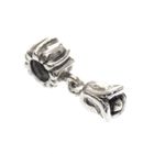 Image 1 of Pandora charm; Silver; Hanging Rose