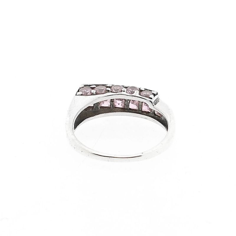 Image 4 of Silver Ring with Pink Zirconia
