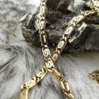 Image 2 of Gold scroll link chain