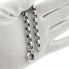 Image 9 of White gold robust jasseron link bracelet