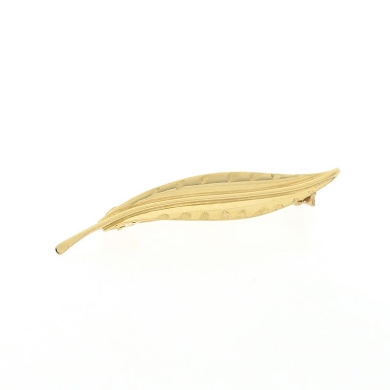 Image 2 of Gold feather brooch