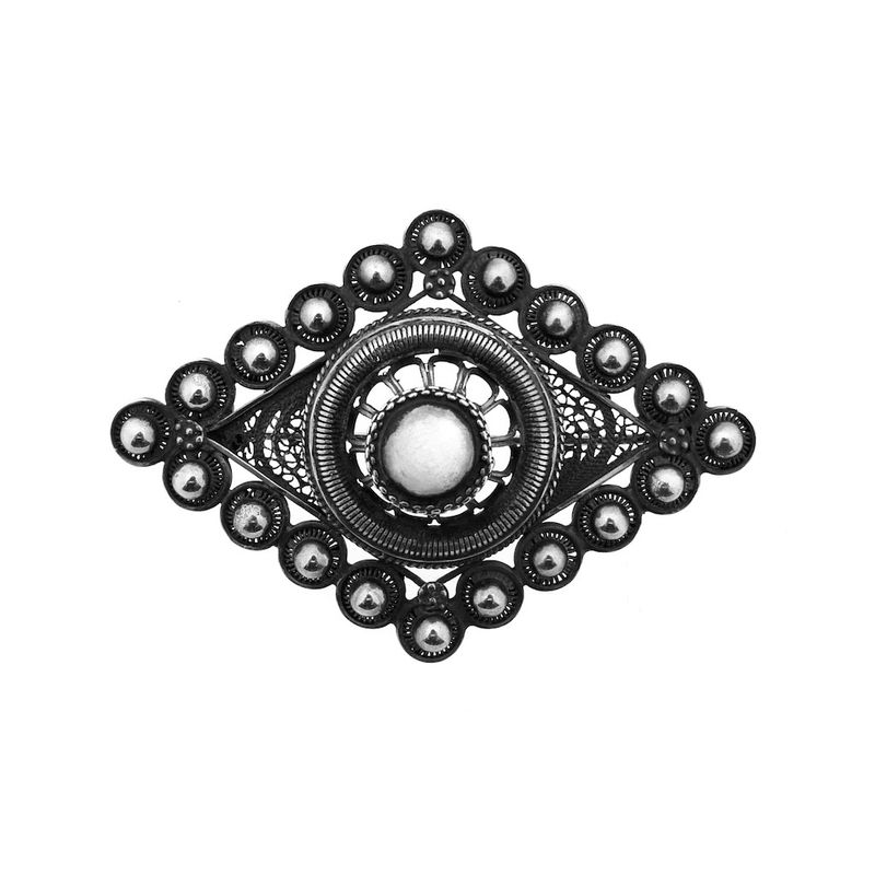 Image 1 of Vintage silver Zeeland button brooch