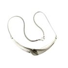 Image 7 of Silver necklace with fixed pendant | 42 cm