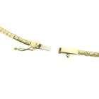 Image 6 of Exclusive gold braided omega link necklace.