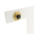 Image 4 of Gold stud earrings with garnet