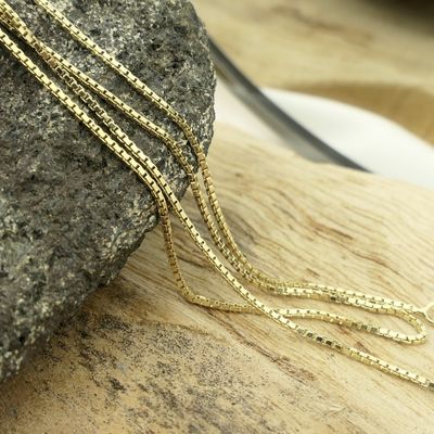 Golden Venetian link chain | 50 cm Image 2 of Golden Venetian link chain | 50 cm