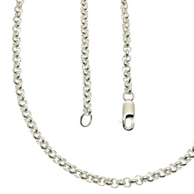 Image 1 of Silver long jasseron necklace | 70.5 cm