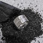 Image 2 of White gold ring with cross of diamonds 0.60 ct.