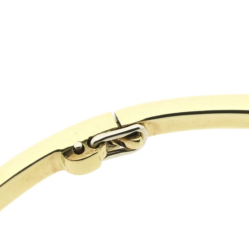 Image 3 of Two-tone gold bangle; Size M