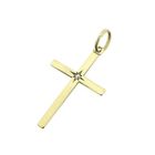 Image 7 of Gold pendant of a cross with diamond | 0.01 ct.