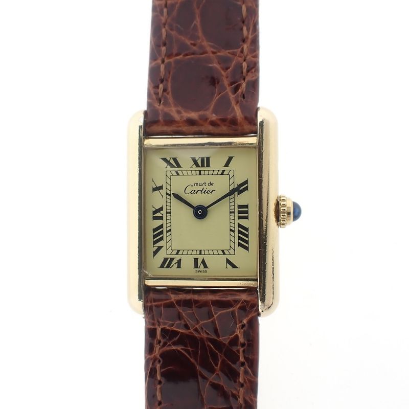 Image 8 of Cartier Tank 'Vermeil'; Women's watch