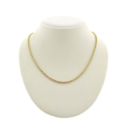 Image 1 of Gold twisted necklace | 42.5 cm