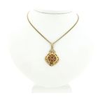 Image 3 of Gold Pendant with Coral