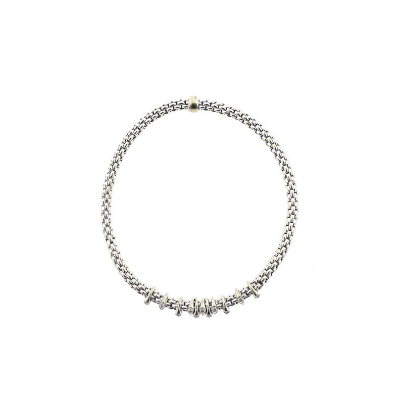 Image 3 of Fope White Gold Bracelet with Diamond; 0.15 ct; 18K; Size S