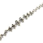 Image 7 of 18-karat white gold fantasy link bracelet with diamond; 1.45 ct. | 19 cm