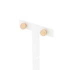 Image 4 of Rose gold stud earrings | Round button