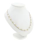 Image 3 of Bicolor gold fantasy link necklace; 14 karat; 44 cm
