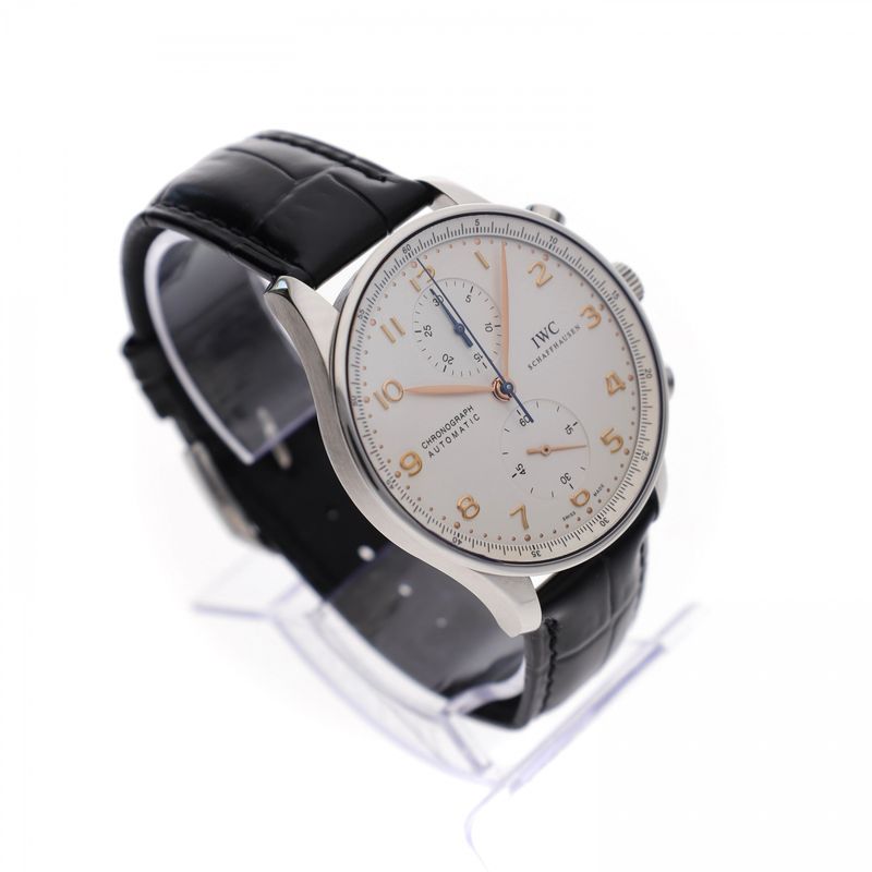 Image 4 of IWC Portuguese Chronograph 'Ivory' IW371401; Automatic Men's Watch