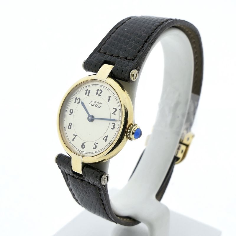 Image 2 of Cartier 'Must de Vendome' Vermeil; Ladies watch