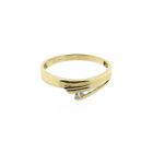 Image 3 of Gold Ring with Zirconia; 14 Carat; Size 18.25