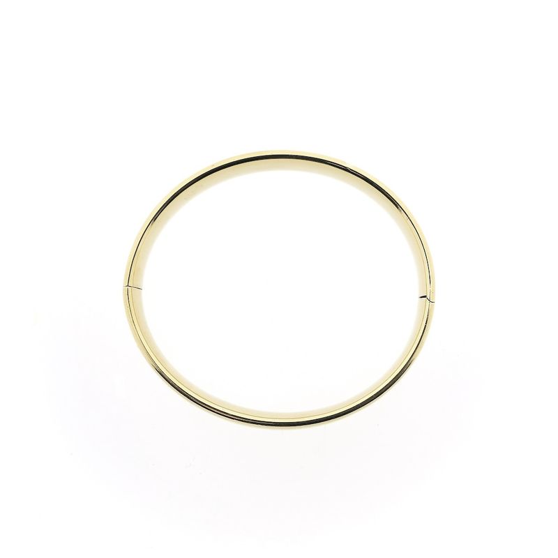 Image 9 of Gold wide slave bracelet; Size M