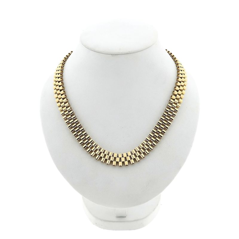 Image 1 of Gold Fantasy Link Necklace | 40 cm