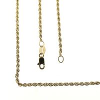 Gold twisted link chain | 46 cm