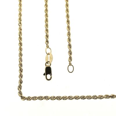 Image 1 of Gold twisted link chain | 46 cm