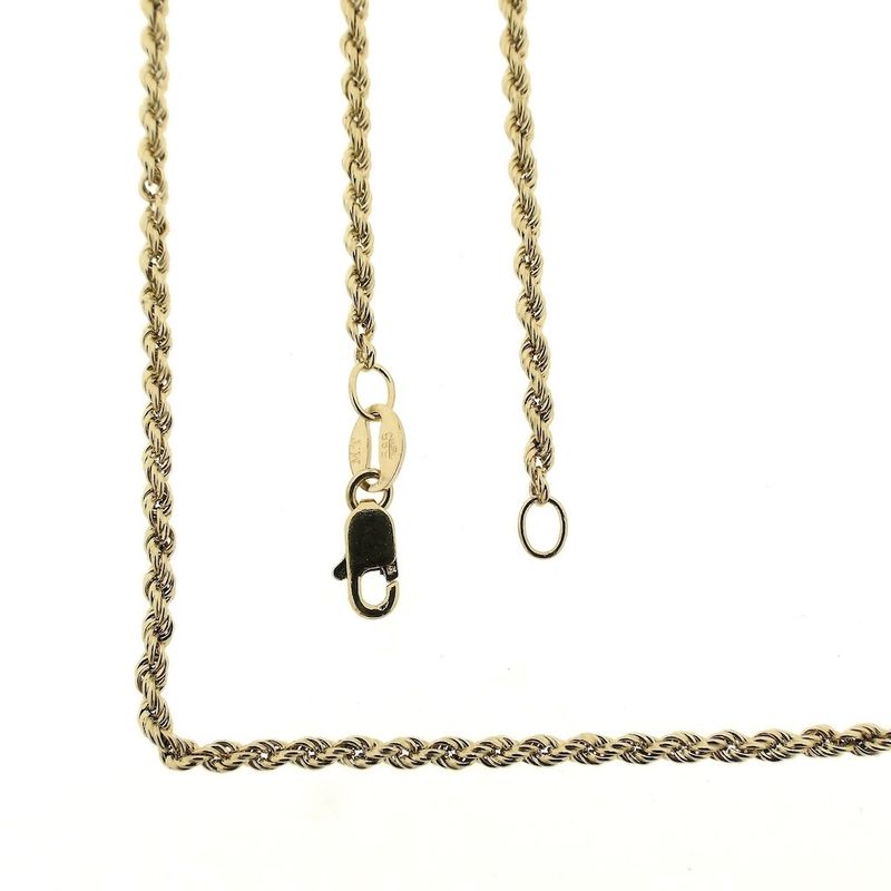 Image 1 of Gold twisted link chain | 46 cm