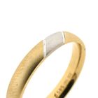Image 2 of Matted two-tone gold ring