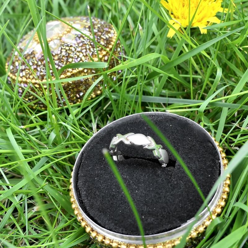 Image 6 of Silver smooth link ring